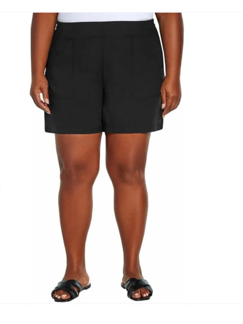 WILDFOX | Black High-Waist Casual Shorts - Picture 6 of 11